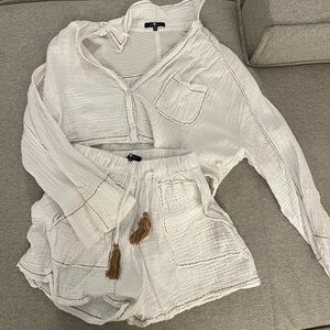 7 for all mankind white matching set